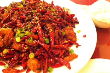 Spicy food ...Red chilli without seeds, less spicy but tasty..