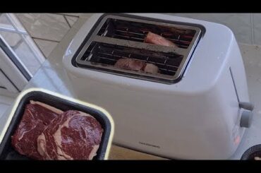 Chef Shows How To Cook Steak In A Toaster
