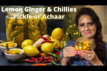 Lemon & Ginger with Red & Green Chillies pickle packed with fragrant aromas and spices!