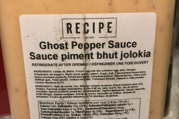 For all you Canadians that like the Harveys Ghost Pepper sauce