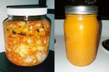 First time making fermented hot sauce: ended up with a full quart of Pineapple Habanero! Recipe notes in comments.