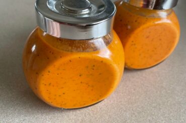 Homemade lacto-fermented hot sauce featuring Reapers, Scorpions, Habaneros and Scotch Bonnets (all home-grown), in a rocoto base