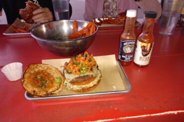 Triple habanero and serrano plus my favorite (burn after eating) hot sauce for dinner the other night!