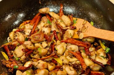 Was inspired to try the “Lazi Ji” Sichuan chicken posted here the other day - while I did have to sub a few ingredients, it was still absolutely incredible