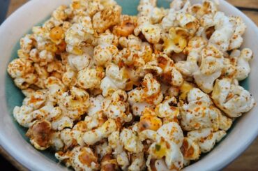 Feeling down due to my dust allergy, can't taste much when it flares up. So I made spicy buttered popcorn.