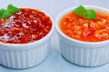 2 Ways Sweet Chilli Sauce Recipe|Sweet Chilli Sauce Recipe|Homemade Chilli Sauce Recipe|Red Chilli