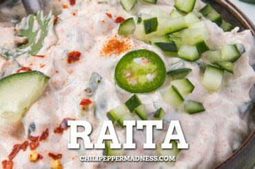 Raita Recipe - Chili Pepper Madness