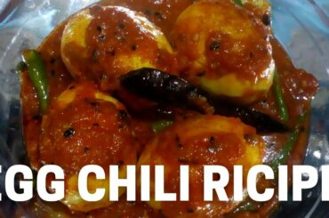 Spicy And Sweet Egg Chili Recipe || How To Make Egg Chilli in Bengali Style || LS Food Life