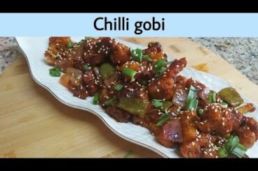 crispy chilli gobi recipe | gobi manchurian