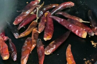 Dry chilli with coriander leaf bharta || Bharta Recipe || How to make chilli Bharta ||