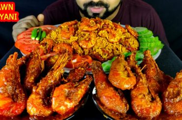 EATING PRAWN BIRYANI, SPICY SHRIMP CURRY, SALAD, CHILI ASMR MUKBANG SHOW| BIG BITES | #LiveToEATT