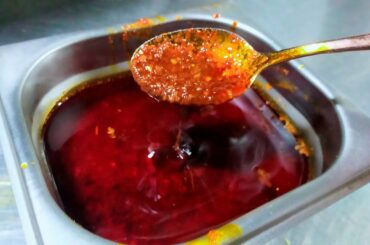 Red chilli sauce recipe || Red chilli oil recipe || spicy szechuan sauce