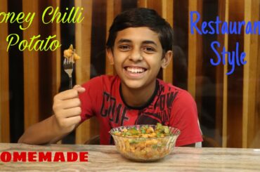 Honey Chilli Potato Recipe | Crispy Restaurant Style Starters | Arya's Yummy Khazana