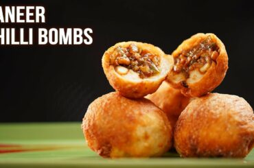 Paneer Chilli Bombs | How To Make Paneer Starter | Quick & Easy Starter Recipe | Ruchi