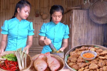 Yummy Fish meatballs from Redfish | Cooking Fish meatballs recipe with Chili sauce | Healthy food