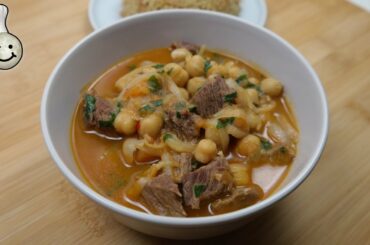 One Pot Chickpea & Beef Steak Stew Recipe | Chickpea Beef Chili Recipe