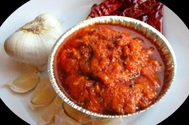 Spicy Garlic Chutney For Idli, Dosa & Rice |Garlic Chutney Recipe |Chilli - Garlic Chutney|Lady Chef