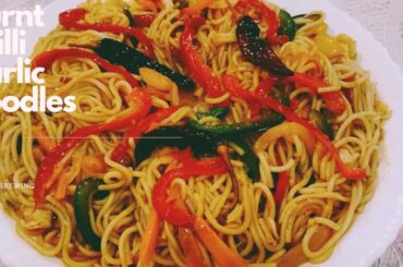 Burnt Chilli Garlic Noodles Recipe | Spicy Veg Noodles | by cheffing skills