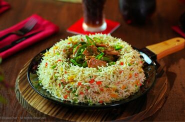 Chili Chicken With Egg Fried Rice Recipe By SooperChef