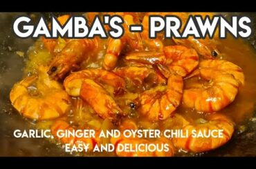 Gambas Prawns Recipe, Shrimp Garlic Ginger Oyster Chili Sauce, Udang Resepi, Surinaamse Gerechten