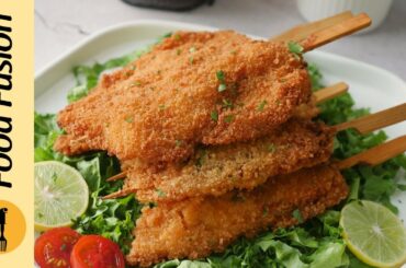 Crispy Chicken Skewers Recipe by Food Fusion (Ramzan Special Recipe)