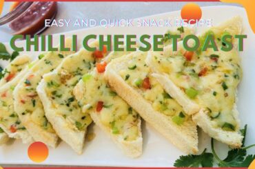 Chilli Cheese Toast - 5 Min Snack Recipe- Chilli Cheese Toast Quick & Easy Recipe #Shorts