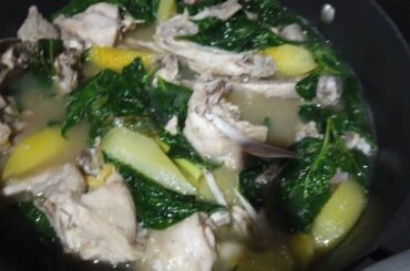 Tinulang Manok With Papaya and Chili Leaves Recipe