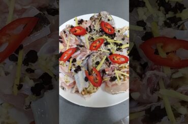 Steam fish with ginger and chili