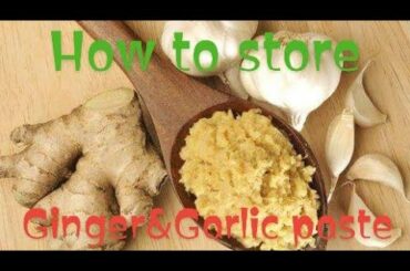 #Gijger #Garlic #Green chilli paste that will last 2 month 1st Recipe #Ramdan#2021