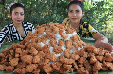 Cooking chicken chest crispy with rice and chili sauce recipe