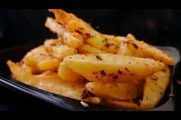 Chilli garlic Wedges | Crispy potato wedges recipe in hindi | Easy potato snack recipe | Toasted