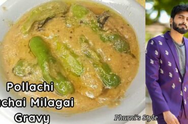 Pollachi Pachai Milagai Gravy | Green Chilli Gravy | Cook with Comali Recipes | Ashwin Final Recipe