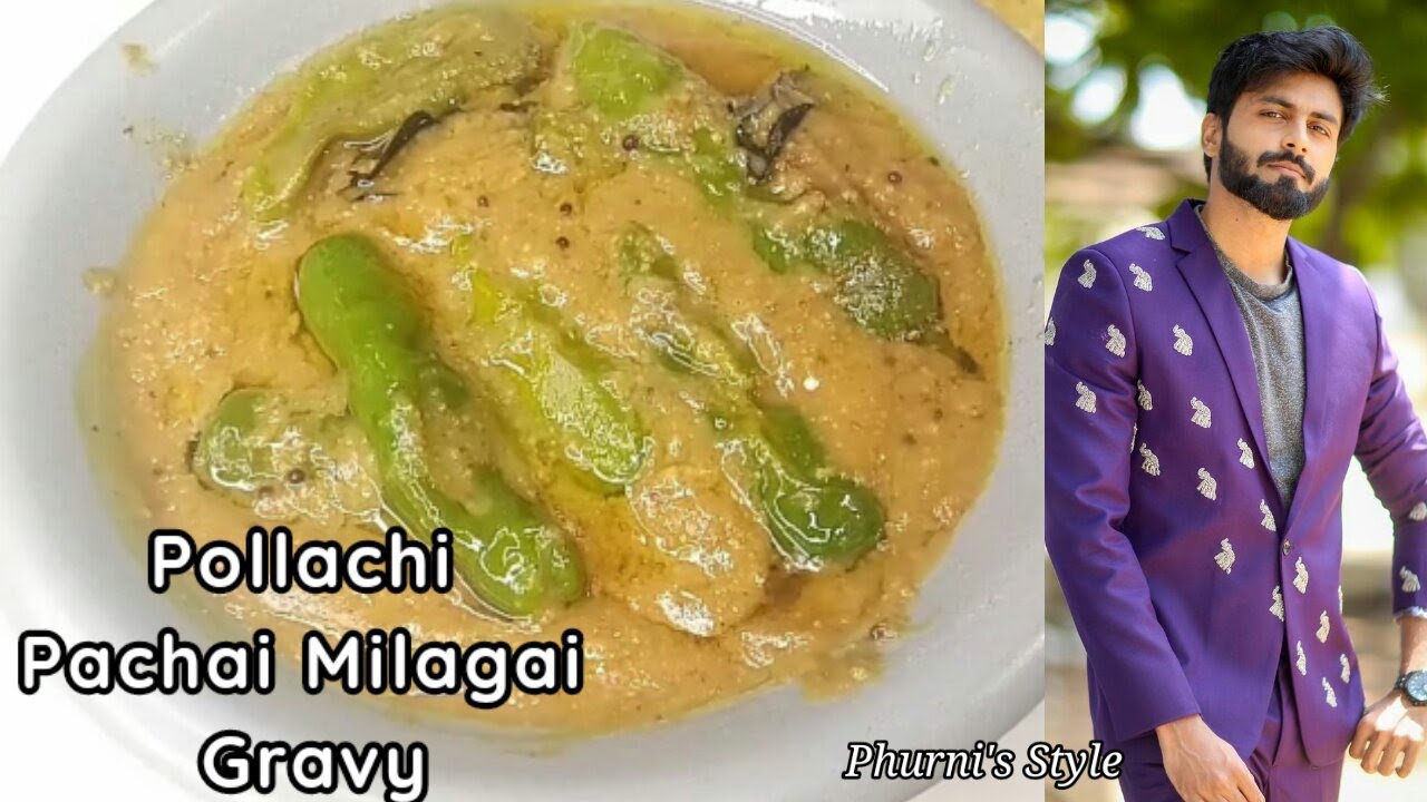 Pollachi Pachai Milagai Gravy Green Chilli Gravy Cook with Comali Recipes Ashwin Final