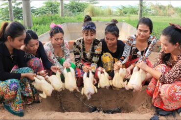 Wow amazing cooking chicken roasted recipe with chili sauce in my homeland