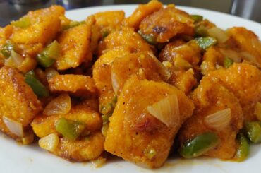 Bread chilli recipe | Dry Chinese starter recipe | Easy starter recipe at home | Renu's Hub