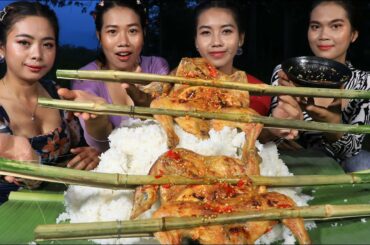 How to cook chicken roasted with chili recipe - Cooking and eating