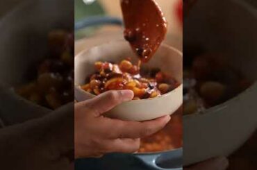 Easy Bean Chilli Recipe #shorts