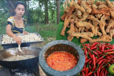 Amazing cooking chicken feet crispy with chili sauce recipe - Amazing cooking