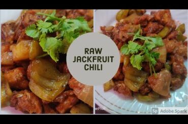 Raw jackfruit chili(panasa chili) | unique recipe | with Arpita