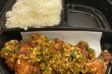 The korean wing place next door to work gave me enough chiles and garlic to kill covid itself