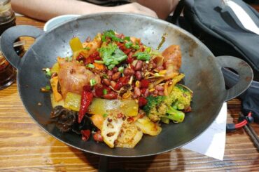 Dry hotpot I had in China few years ago! Don't know what they put in it but my tongue was burning.