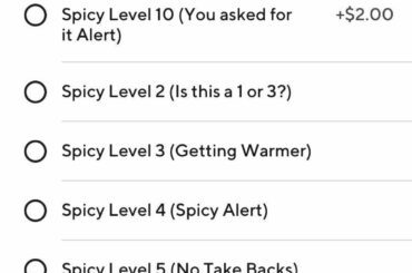Saw someone post their favorite Thai places spice levels. This is my favorite Chinese places (Level 9 is “Don’t do it alert”):