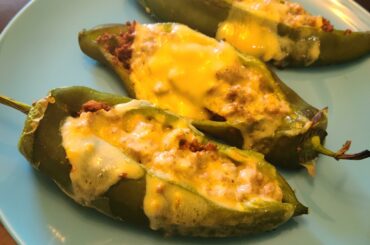 Roasted Chile Rellano with Mango Habanero cheese