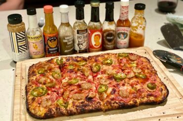 Nothing beats homemade pizza and hot sauce, full stop.