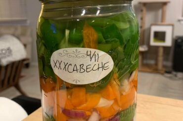 Next batch: Fermented Poblano Escabeche with Serranos and Habaneros