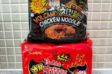 Buldak for heat, Paldo for flavour. Thanks Korea!