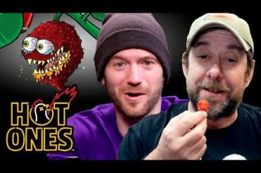Sean Evans Gets Schooled on the Carolina Reaper by Smokin’ Ed Currie | Hot Ones (peppers aren't actually hot)