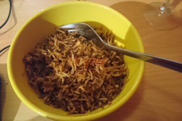 Simple Nasi goreng dish with scorpion peppers. Will add description in comments.