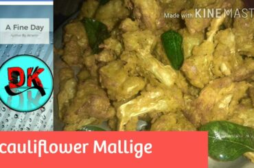 cauliflower Mallige / green chilli coliflower  snacks Recipe / Durai Kitchen.