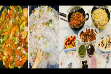 Ramadan Dpecial||Chicken Chili Manchurian And vegetable Fried Rice Recipe